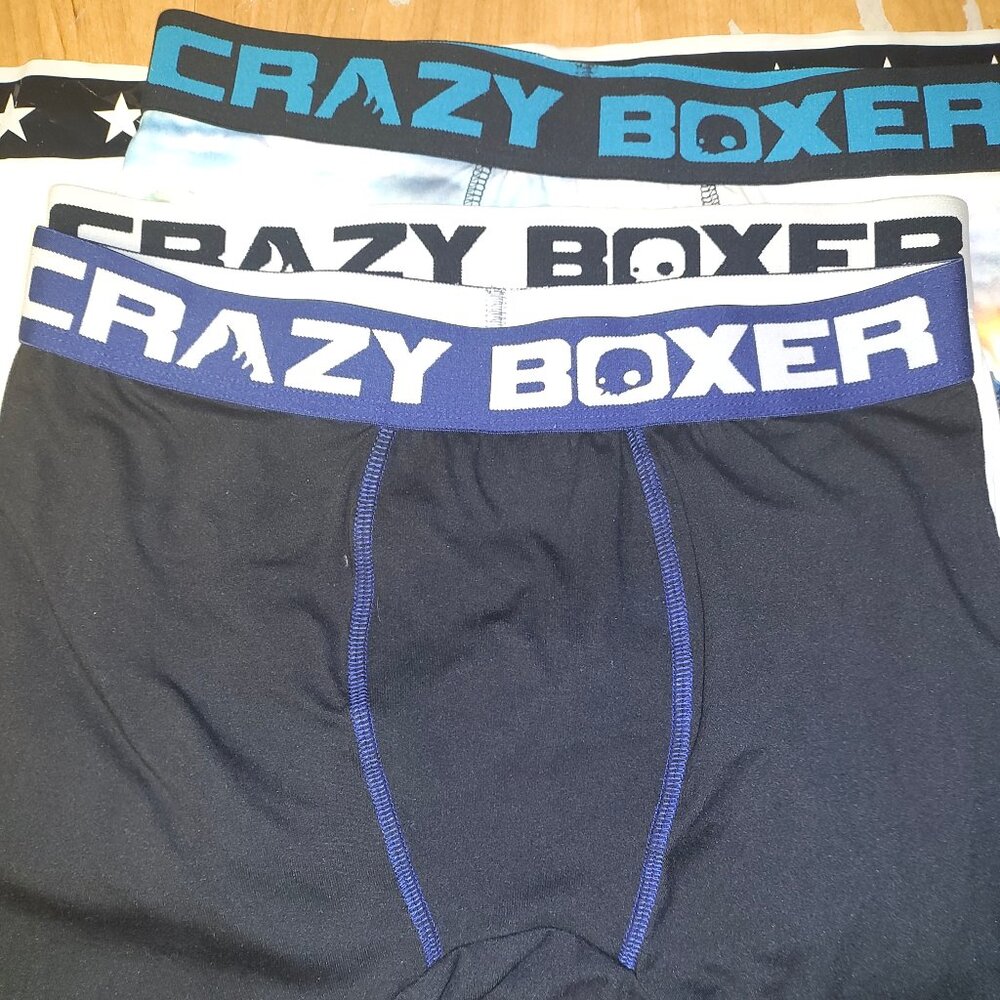 3 Pairs Crazy Boxer Briefs Small
